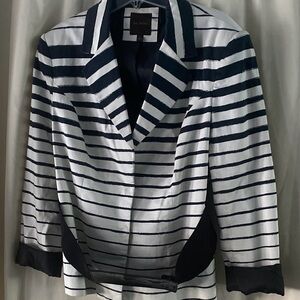 The Limited Monochrome Striped Jacket